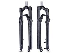 DHNCBGFZ Mountain Front Fork 27.5/29inch Bike Suspension Fork 1-1/8 Thread-Less Straight Steerer 80mm Travel Shoulder Control