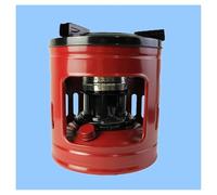 DHNDSDP Red Iron Paraffin Burner with 10 Wick Heater Portable Home Paraffin Heater Smokeless Camping Stove 1.5 L Burns Continuously 11 H