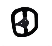 DhnvGCSge 270mm Flat Steering Wheel Suede Racing Kart Game Rims Pcd 3x50mm Stitched Red Blue Yellow Compatible With 5160(Yellow)