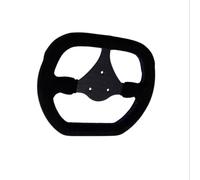 DhnvGCSge 270mm Flat Steering Wheel Suede Racing Kart Game Rims Pcd 3x50mm Stitched Red Blue Yellow Compatible With 5160(Blue)