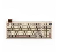 DhnvGCSge Mechanical Keyboard 97key 95% RT100 5.0 2.4G Wireless Wired Customizable Display Gasket Mounted Compatible With 5420(Retro White)