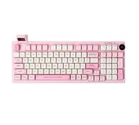 DhnvGCSge Mechanical Keyboard 97key 95% RT100 5.0 2.4G Wireless Wired Customizable Display Gasket Mounted Compatible With 5420(Pink)