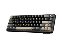 DhnvGCSge Wireless Mechanical Keyboard With Side Printed PBT Keycaps BT 2.4G Wireless Type-C Wired Hot-swap 16 Milli Compatible With X66(Star Black)