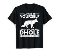 Dhole Asiatic Wild Dog Animal Lover India Whistling Dog T-Shirt