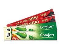 Dhoop Chaon & Co., Original Comfort Camphor and Lemon Grass Incense Sticks | Pack of 2 | 120 Sticks Each | with Red Sumo Incense Sticks.