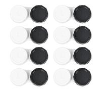 Dhoptical Contact Lens Cases, 8 Pack Black, Mini Portable Kit Plastic, Waterproof, Ideal for Travel & Everyday Use