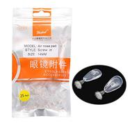 Dhoptical - Silicone nose pads (25 pairs), 13mm screw in