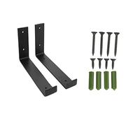 Dhouse 2Pcs Shelf Bracket 4.5x9 inch Wall Mounted Shelf Scaffold Board Shelf Brackets with Matching Screws for Bedroom Living Room
