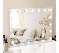 Dhouse Hollywood Vanity Mirror with Lights 58 x 46 x 12 cm Makeup Mirror with USB Port 3 Color Touch Control Brightness Dressing Table Large Hollywood Mirror 15 LED