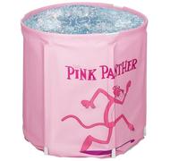 Dhouse Portable Bathtub 70 * 65 cm Non-Inflatable Bathtub Household Freestanding Folding PVC Bath Tub Adult Indoor Spa Soaking Barrel Bathroom Freestanding Bathtubs for Shower (Flamingo Pink)