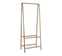 Dhouse Tidy Rails multi-functional clothes rack clothes rail rack storage shelves Premium Multi-Functional Clothes Rack with Shelves A-shaped Garment Rack (Coffee, 151 x 60cm)