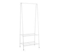 Dhouse Tidy Rails multi-functional clothes rack clothes rail rack storage shelves Premium Multi-Functional Clothes Rack with Shelves A-shaped Garment Rack (White, 151 x 60cm)