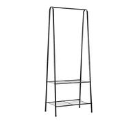 Dhouse Tidy Rails multi-functional clothes rack clothes rail rack storage shelves Premium Multi-Functional Clothes Rack with Shelves A-shaped Garment Rack (Black, 151 x 60cm)