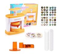 Dhqkqg Badge Making Kit, 55mm Badge Maker Machine with 48 Button Parts, Cute Stickers, Circle Cutter, Pin Badge Maker, Button Maker Machine Kids, Fun DIY Badge Maker Pin Maker for Kids Party Gifts