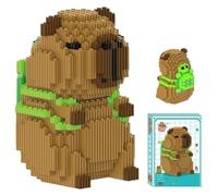 Dhqkqg Cartoon Mini Building Blocks, 1606 PCS DIY Building Blocks Capybara, Animals Buildings Bricks Toy, Micro Bricks Kit for Parent-Child Interactive Toys, Gift for Adults and Children Age 3+