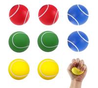 Dhqkqg Foam Balls, 8 PCS Foam Tennis Balls, Soft Sponge Sports Ball, for Kids Boys & Girls And Adults 70 mm (Yellow, Blue, Red, Green)