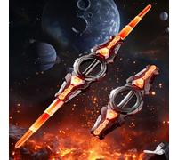 Dhqkqg Light Up Sword, Double Ended Retractable Sword With Sound and 7 Colors, Rechargeable Light Sabers for Rave, Cosplay & Display, Costume Accessories