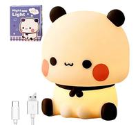 Dhqkqg Night Light for Kids, Cute Lamp for Bu-bu Du-du Night Light Decor, Squishy Light, Cute bubu dudu Touch Control Silicone NightLight for Baby, 3 Modes Dimmable Night Lamp for Girls and Boys