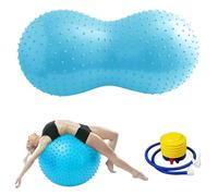 Dhqkqg Peanut Ball, 45x90cm Anti-Burst Sensory Peanut Shape Exercise Ball with Pump for Kids Adults, Peanut Massage Ball, Portable Yoga Balls for Pilates, Pregnancy, Core Training, Physical Therapy