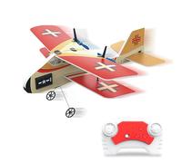 Dhqkqg Remote Control Plane, Mini RC Plane for Beginners, 2.4GHZ RC Foam Airplanes with Led Lights, Remote Control Wireless Airplane Toy Easy to Fly for Beginners