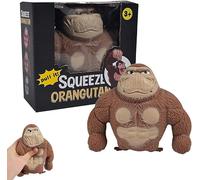 Dhqkqg Stretchy Monkey Toy, Stretchy Gorilla Toy, Stress Relief Gorilla-Toy, Squeeze Monkey Figure Toys, Fidget Stretch Monkeytoy, Orangutan Stress Toys for Party Favors, Birthday Gift