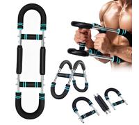 Dhqkqg Twister Arm Trainer, 40-100lb Adjustable Chest Workout Equipment, Chest Trainer Men, Arm Trainer for Men, Chest Exerciser for Men, Portable Power Twister Bar, Bicep & Back Muscle Training Tool