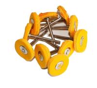 DHRCONPA 1Inch 2.35/3mm Shank Wool Felt Grinding Sanding Buffing Wheel Cotton Thread Polishing Brush