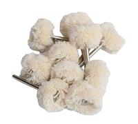 DHRCONPA 1Inch 2.35/3mm Shank Wool Felt Grinding Sanding Buffing Wheel Cotton Thread Polishing Brush