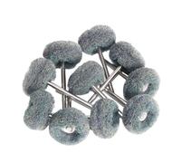 DHRCONPA 1Inch 2.35/3mm Shank Wool Felt Grinding Sanding Buffing Wheel Cotton Thread Polishing Brush