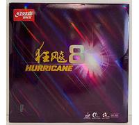 DHS Hurricane 8 Table Tennis Rubber (Black, 2.15mm)