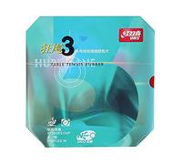 DHS NEO Hurricane 3 Hard Table Tennis Rubber Sheet Ping Pong Rubber (Black, 2.15)