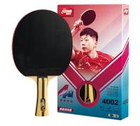 DHS Sports 4 Star Table Tennis Racket H4002 - Shakehand, ITTF Approved Paddle, Advanced, 5 Ply Wood Thicker Core, Two Side Hurricane 3 Rubbers