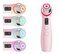 DHsdlpLU 6-In-1 Micro Current Face Massager Wrinkle & Anti-Aging Devices Led & Microcurrent Skin Rejuvenation Beauty Device Improve Skin Elasticity B