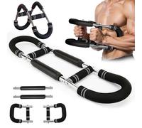 DHSDONLINE Twister Arm Trainer Chest Trainer- Portable Forearm & Chest Strengthener, Resistance Power Bar for Muscle Building, Home Workout Equipment for Arm Exercise