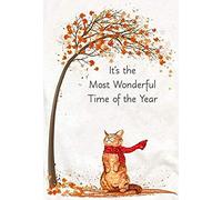 DHsigns Funny Tin Sign It's The Most Wonderful Time of The Year Cat Metal Wall Plaque Decor Outdoor Indoor Wall Panel Retro Vintage Mural8×12inch