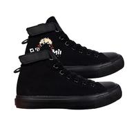 DHSPKN Anime Mha Canvas Shoes Deku Izuku Todoroki Sneakers Anime Cosplay High top Canvas Shoes, Black, 9 Women/7.5 Men