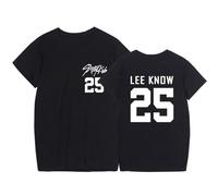 DHSPKN StrayKids Rockstar 8th Mini Album March T Shirt Felix Jisung Hyunjin Minho Bangchan Changbin Concerts Tee Unisex Tops