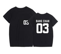 DHSPKN StrayKids Rockstar 8th Mini Album March T Shirt Felix Jisung Hyunjin Minho Bangchan Changbin Concerts Tee Unisex Tops