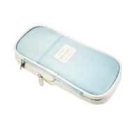 DHSUN Pencil Case Girls Pencil Case 4 Compartments Pencil Case Teenager Pencil Case Adult Pencil Case Girls Cool Things for Teenage Girls, lightblue, For students