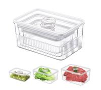 DHSUN Set of 3 meal prep boxes fridge organiser food storage containers with lid containers for freezing, freezer storage boxes，vegetable storage soup freezer containers kitchen bread bin