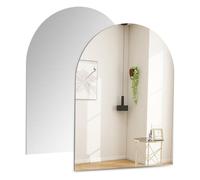 DHSWNNG 2 PCS Acrylic Mirror, 20cmX30cm Stick on Mirrors for Bathroom Self Adhesive Mirror Unbreakable Mirror Frameless Mirrors Stickers for Bedroom Hallway