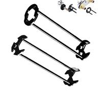 DHSWNNG Multifunctional Sink Wrench, 2 PCS Universal Tap Spanner Tool 11 Sizes Four-jaw Hex Iron Robust Plumbing Faucet Plumbers Wrench for Under Basin Bathroom Tight Space