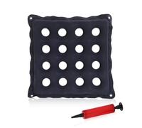 DHSWNNG Pressure Relief Cushion for Prevention Sores, Inflatable Cushion 16 Holes Square Pressure Cushions with Pump Seat Air Cushions Pressure Sore Cushioned for Chair