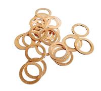 DHSWZ Ctongrun-Washers M23 Copper Flat Washer, Seal Washer, good corrosion resistance (Inner Diameter : 23x27x1, Number of Pcs : 10Pcs)