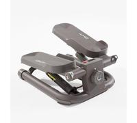 DHT Dynamic Health Tech ES-2 Grey Mini Stair Stepper for Home, Adjustable Resistance, Fitness Equipment with Resistance Bands, LCD Display, Knee Protection
