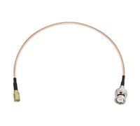 DHT Electronics RF coaxial Coax Cable Assembly BNC Male to SMB Female 12''