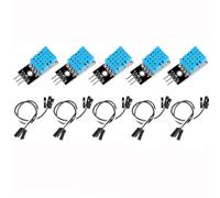 DHT11 Temperature Module Humidity Module Temperature and Humidity Module DHT11 Sensor, Equipped with Dupont Cable,5PCS