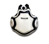 DHUA Professional Sports/Martial Arts Chest Protector, Chest & Belly Protector Body Armor Body Pad Body Protector for Boxing Muay Thai Martial Arts Training (White)
