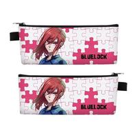 DHUAOPCK for Blue Lo-ck Pen Case, Large Capacity Pouch Double Zippers, Double Layers Pencil Case for Kids, Printed(A1)