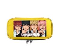 DHUAOPCK for Chains-aw Man Large Capacity Pencil Case, Zip Up Pencil Case, Pencil Storage Bag for Primary and Secondary School Students, Printed(A4)